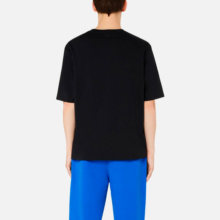 Ami Paris AMIPARIS FW21 Heart Embroidered Loose Fit T-Shirt  Black A21HJ128-726001 圖 4