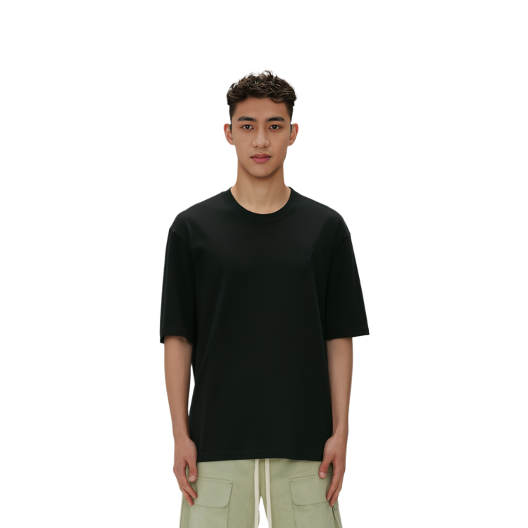 Ami Paris AMIPARIS FW21 Heart Embroidered Loose Fit T-Shirt  Black A21HJ128-726001 圖 5