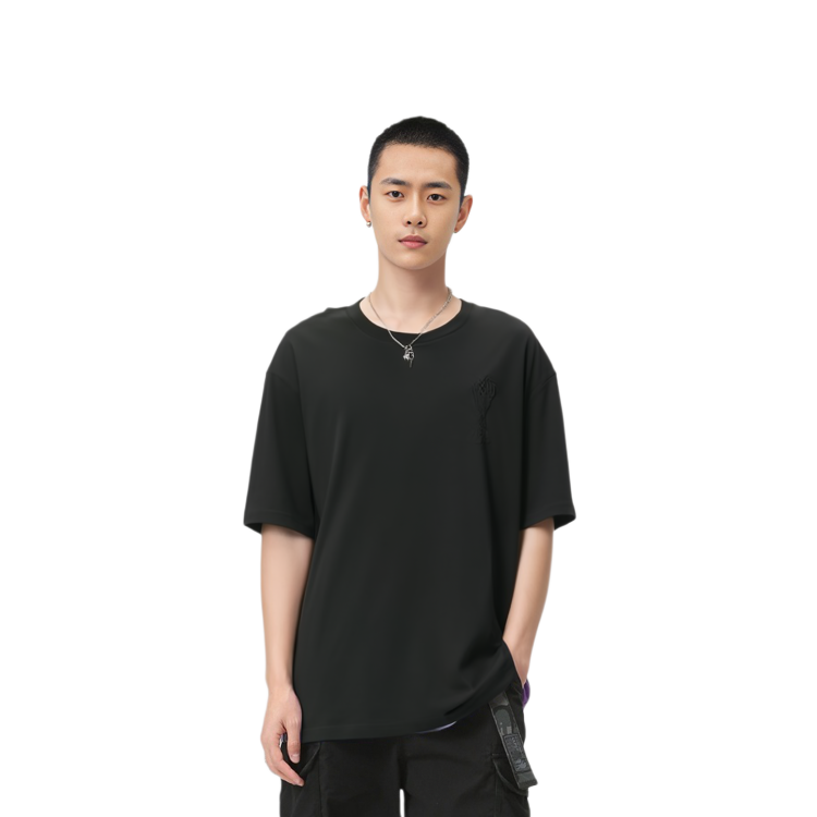 Ami Paris AMIPARIS FW21 Heart Embroidered Loose Fit T-Shirt  Black A21HJ128-726001 圖 6