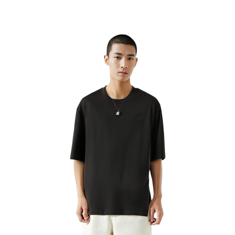 Ami Paris AMIPARIS FW21 Heart Embroidered Loose Fit T-Shirt  Black A21HJ128-726001 圖 7