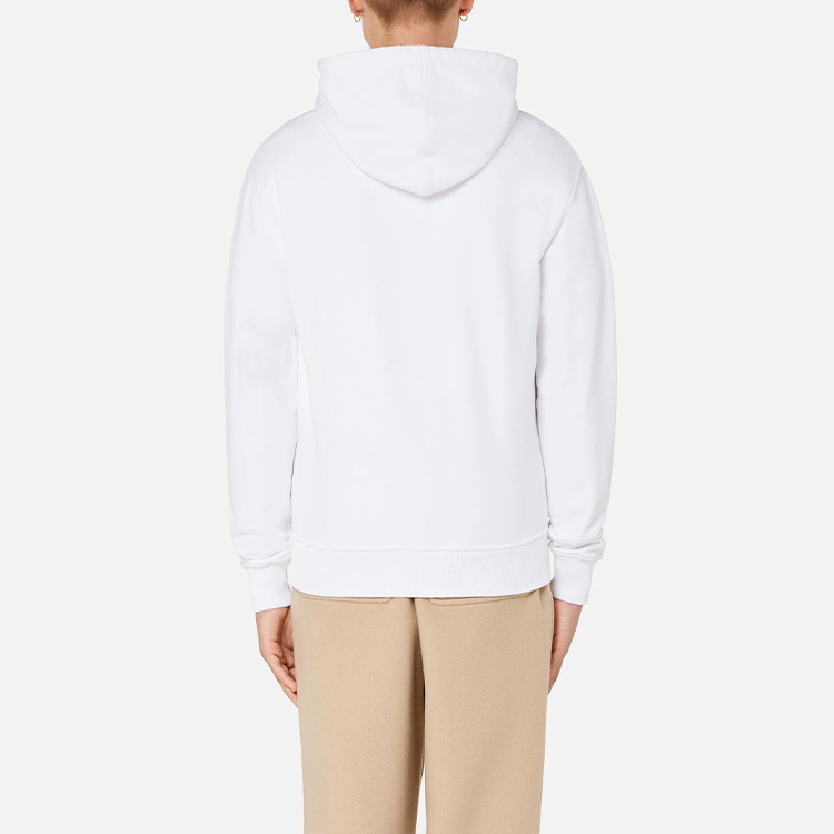 Shop アミパリス FW21 パリロゴ刺繍ドローストリングフーディ ユニセックス ホワイト カップル向け A21HJ008730-100