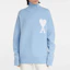 Purchase Ami Paris FW21 Sweater Turtleneck Wool Logo Biru Langit Unisex. SPEH21K214018-450