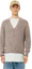 Sizing 아미파리 FW22 베이지 브이넥 버튼업 니트 가디건 스웨터. HKC153028-250