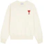 Buy Ami Paris FW22 Sudadera Bordada con Corazón - Blanco Roto. SPEUSW022747-150