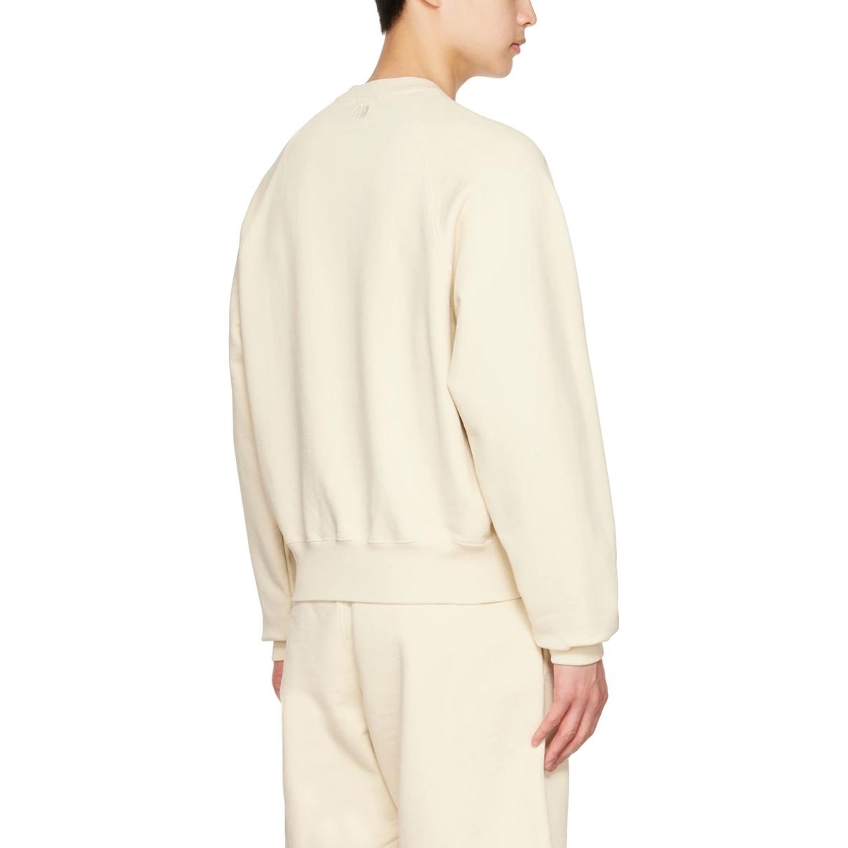 Ami Paris AMIPARIS FW22  Embroidered Heart Pullover Sweatshirt - Off White. SPEUSW022747-150 圖 4