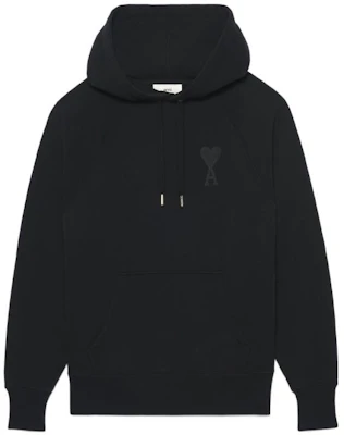 アミパリ AMIPARIS FW22 アミドクール ハートロゴ ブラックフーディ ユニセックスカジュアル. USW202747-001 Order アミパリ AMIPARIS FW22 アミドクール ハートロゴ ブラックフーディ ユニセックスカジュアル. USW202747-001