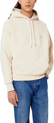 Ami Paris AMIPARIS FW22 Ami De Coeur Logo連帽上衣 男女同款 米白色 秋季款式 USW202747-150 Lookbook Ami Paris AMIPARIS FW22 Ami De Coeur Logo連帽上衣 男女同款 米白色 秋季款式 USW202747-150