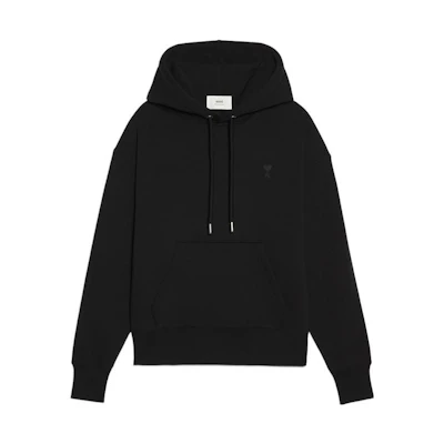 Ami Paris AMIPARIS FW22 Classic Black Heart Pullover Hoodie Unisex Autumn Collection. USW212740001