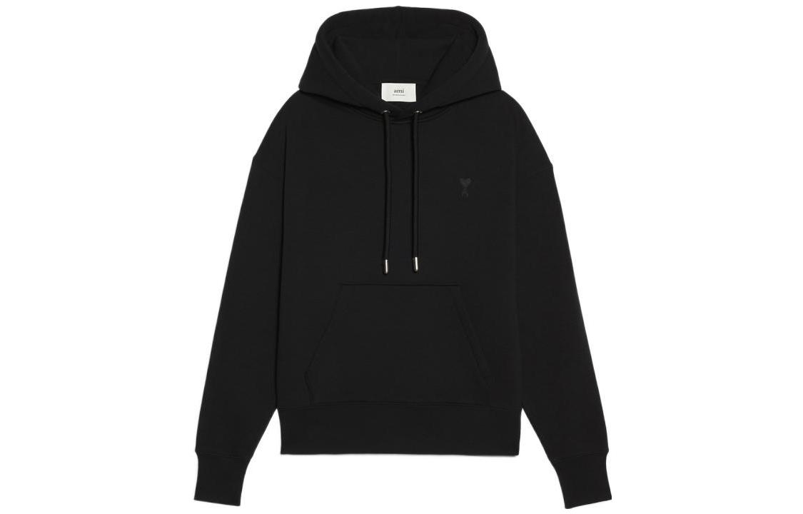 Ami Paris AMIPARIS FW22 Classic Black Heart Pullover Hoodie Unisex Autumn Collection. USW212740001 圖 2