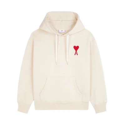 Ami Paris AMIPARIS FW22 Classic Logo Print Pullover Sweatshirt Men’s White SPEUSW222-747-150