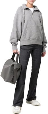 Ami Paris AMIPARIS FW22 Logo Hati Sweatshirt Half-Zip Unisex Kelabu USW502747-055 Shop Ami Paris AMIPARIS FW22 Logo Hati Sweatshirt Half-Zip Unisex Kelabu USW502747-055