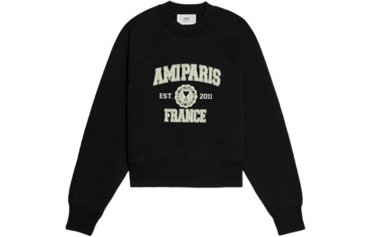 Order Sudadera Unisex Negra Ami Paris AMIPARIS FW22 con Logo Estampado. USW010747-001
