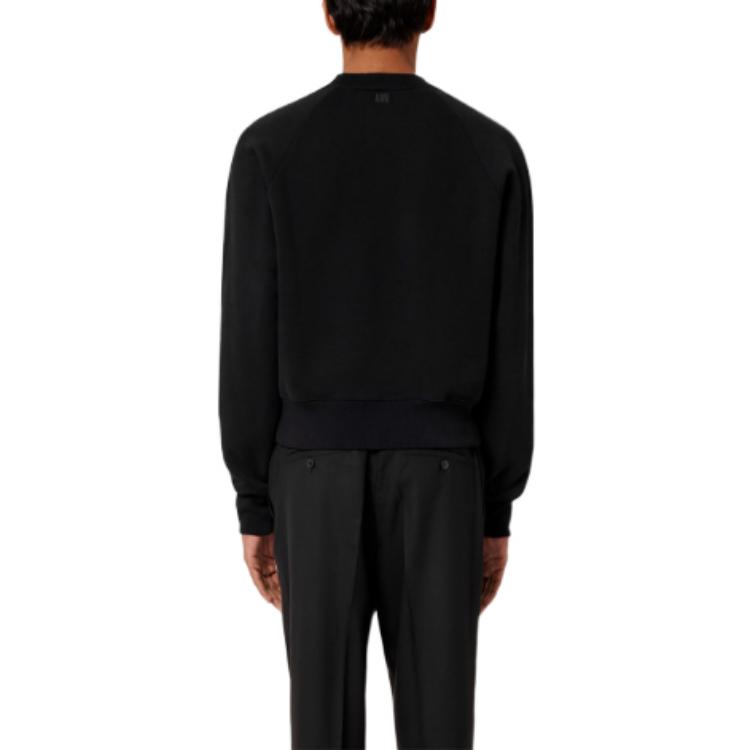 Purchase Sudadera Unisex Negra Ami Paris AMIPARIS FW22 con Logo Estampado. USW010747-001