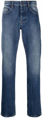 Ami Paris AMIPARIS FW22 Vaqueros Azul Desgastado de Talle Medio 5 Bolsillos. HTR001601-480 Order Ami Paris AMIPARIS FW22 Vaqueros Azul Desgastado de Talle Medio 5 Bolsillos. HTR001601-480