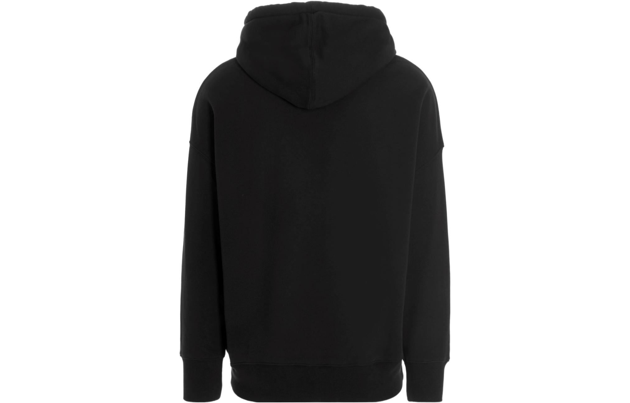 Lookbook AMI PARIS AMIPARIS FW22 Oversized Logo Print Hoodie Unisex - Black USW203731001