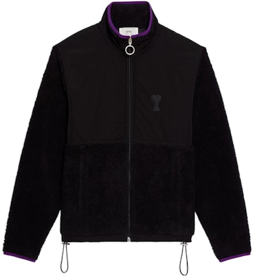 Ami Paris AMIPARIS FW22 純色刺繡Logo夾克 男士 黑色 HJK007761-025 Buy Ami Paris AMIPARIS FW22 純色刺繡Logo夾克 男士 黑色 HJK007761-025