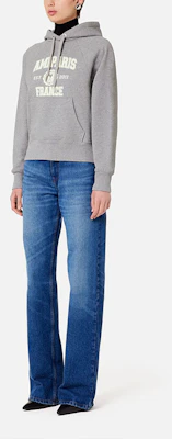 Ami Paris AMIPARIS 2022秋冬灰色连帽卫衣 男女同款 纯色Logo印花。 USW210-747055 Purchase Ami Paris AMIPARIS 2022秋冬灰色连帽卫衣 男女同款 纯色Logo印花。 USW210-747055