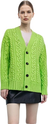 Ami Paris FW22 綠色羊毛單扣針織外套 (中性款)。 UKC151017300 Details for Ami Paris FW22 綠色羊毛單扣針織外套 (中性款)。 UKC151017300