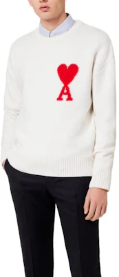 아미 파리 FW22 울 스웨터 빅하트 로고 크루넥 유니섹스 오프화이트. BFUKS002-018154 Shop 아미 파리 FW22 울 스웨터 빅하트 로고 크루넥 유니섹스 오프화이트. BFUKS002-018154