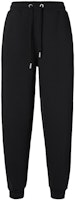 Ami Paris AMIPARIS FW23 Black Solid Mid-Rise Jogger Pants with Tie Waist. UTR207740-001 Ami Paris AMIPARIS FW23 Black Solid Mid-Rise Jogger Pants with Tie Waist. UTR207740-001