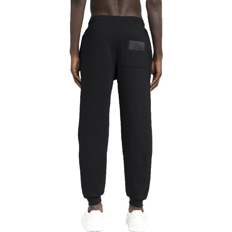 Purchase Ami Paris AMIPARIS FW23 Seluar Jogger Hitam Mid-Rise dengan Tali Pinggang. UTR207740-001