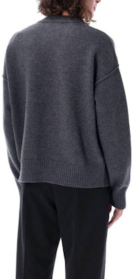 Ami Paris AMIPARIS FW23 紅色愛心刺繡深灰羊毛毛衣 BFUKS006018-084 Lookbook Ami Paris AMIPARIS FW23 紅色愛心刺繡深灰羊毛毛衣 BFUKS006018-084