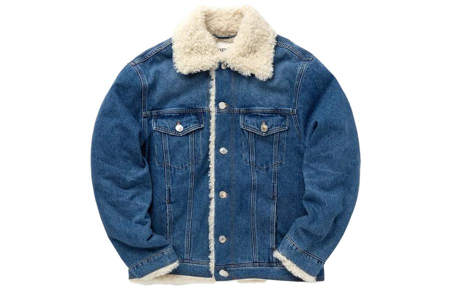 Order Ami Paris AMIPARIS FW23 單排扣加絨長袖夾克外套 UJK239DE0016-480