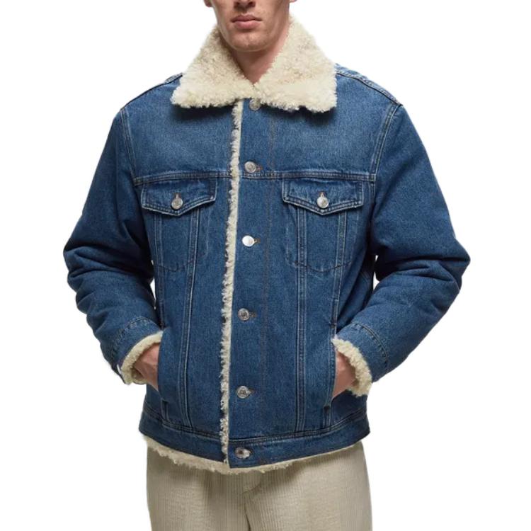 Lookbook Ami Paris AMIPARIS FW23 單排扣加絨長袖夾克外套 UJK239DE0016-480