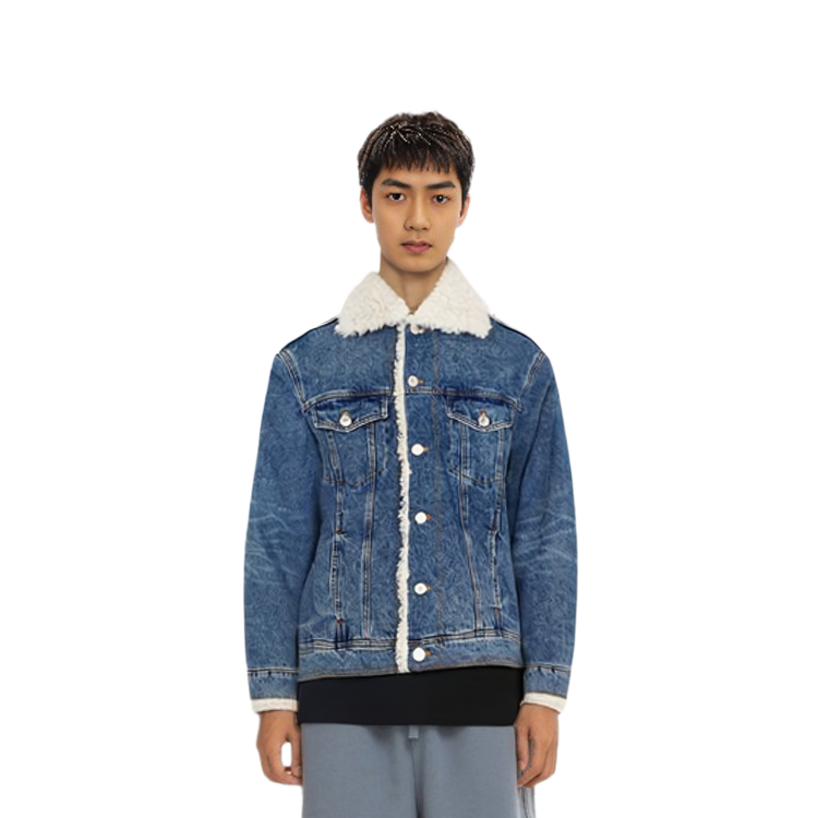 Cheap Ami Paris AMIPARIS FW23 單排扣加絨長袖夾克外套 UJK239DE0016-480