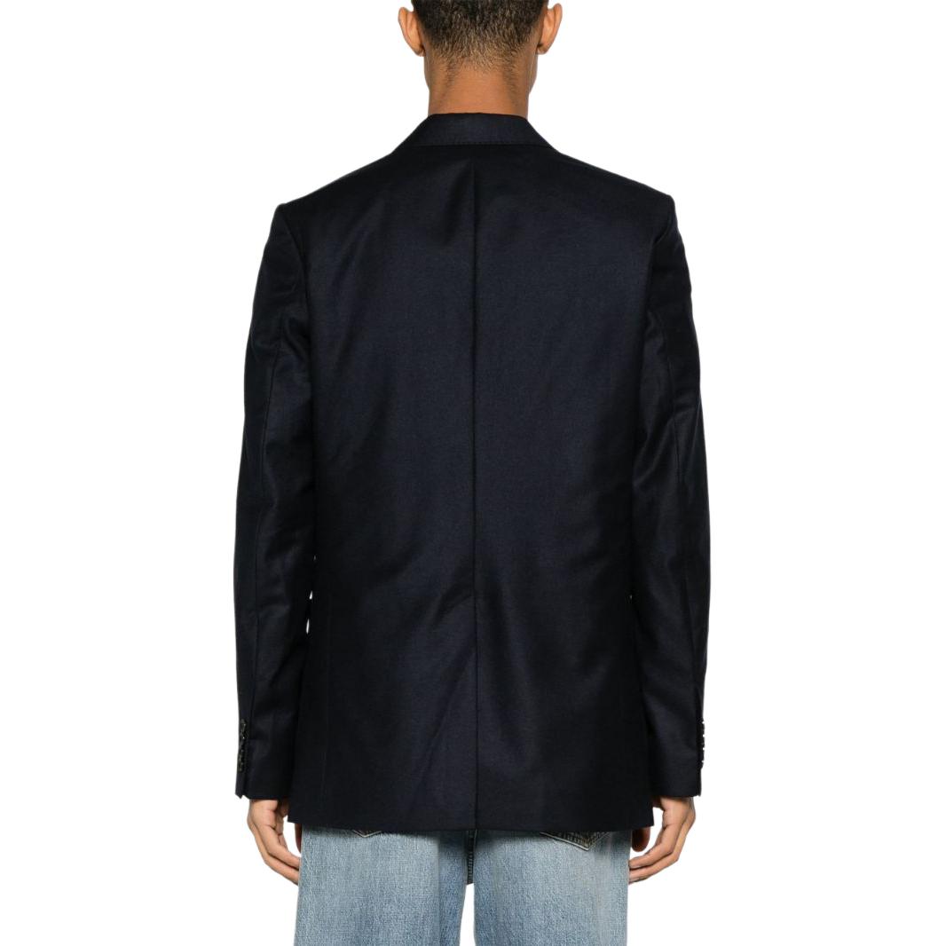 Ami Paris AMIPARIS FW23  Solid Single-Breasted Slim Fit Navy Blue Blazer. H23UJK010WV0-020 圖 4