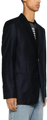 Ami Paris AMIPARIS FW23 Blazer Slim Fit Navy Blue Single-Breasted. H23UJK010WV0-020 Purchase Ami Paris AMIPARIS FW23 Blazer Slim Fit Navy Blue Single-Breasted. H23UJK010WV0-020