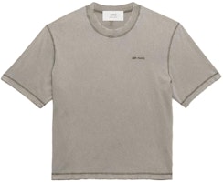 Ami Paris AMIPARIS FW23 Crewneck Embroidered Logo Short Sleeve T-Shirt Unisex Clay Color UTS016JE0051263 Ami Paris AMIPARIS FW23 Crewneck Embroidered Logo Short Sleeve T-Shirt Unisex Clay Color UTS016JE0051263