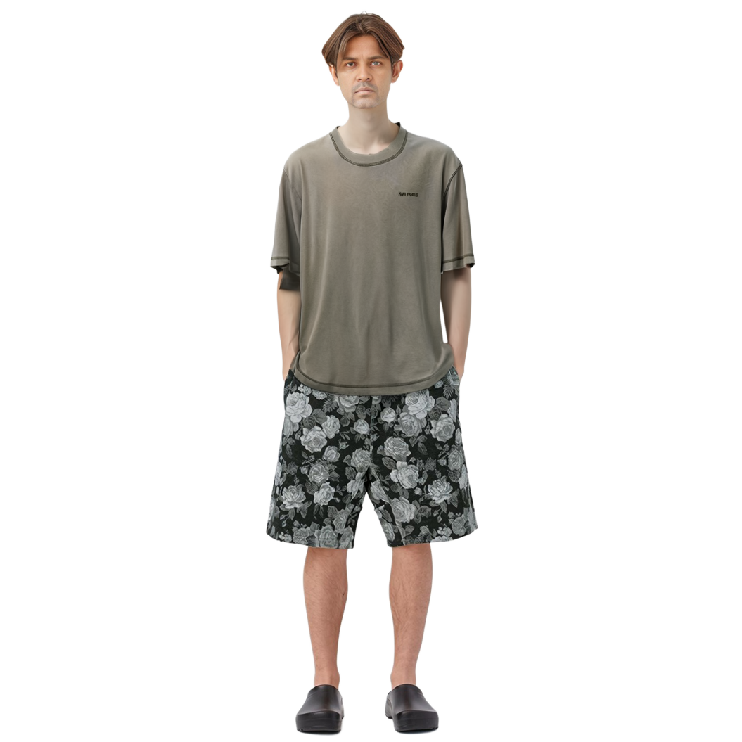 Details for Ami Paris AMIPARIS 2023秋冬男女同款绣标短袖圆领T恤 粘土色 UTS016JE0051263