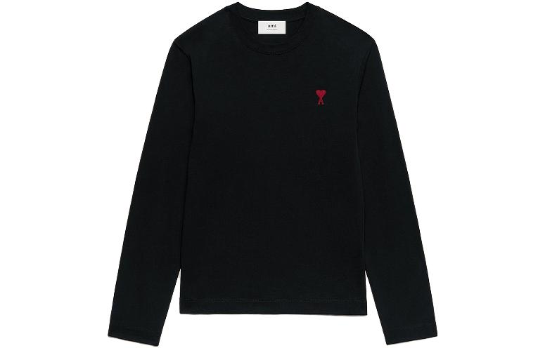 Order Ami Paris AMIPARIS 2023秋冬男女同款心型刺绣长袖圆领T恤 UTS205.726