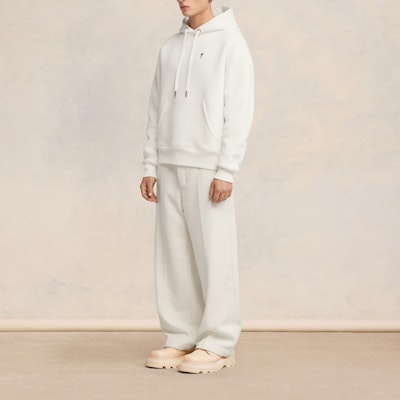 Ami Paris FW23 愛心棉質連帽衫 男女寬鬆版 米白色。 SPUSW217740-150 Details for Ami Paris FW23 愛心棉質連帽衫 男女寬鬆版 米白色。 SPUSW217740-150