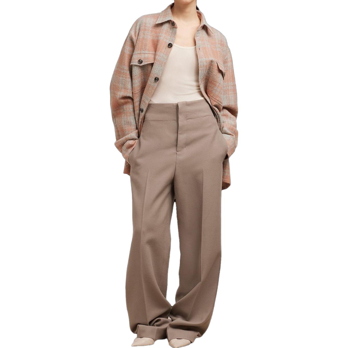 Ami Paris AMIPARIS FW23 Pink Oversized Wool Checked Pocket Shirt Unisex Designer Style. UJK226WV0014665 圖 3