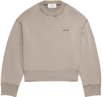 Ami Paris AMIPARIS FW23 Unisex Designer Washed Cotton Pullover Sweatshirt - Clay. USW016JE0052263 Ami Paris AMIPARIS FW23 Unisex Designer Washed Cotton Pullover Sweatshirt - Clay. USW016JE0052263