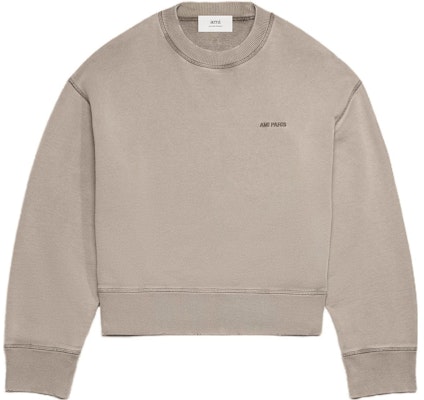 아미 파리 AMIPARIS FW23 유니섹스 디자이너 워시드 코튼 풀오버 스웨트셔츠 - 클레이. USW016JE0052263 Buy 아미 파리 AMIPARIS FW23 유니섹스 디자이너 워시드 코튼 풀오버 스웨트셔츠 - 클레이. USW016JE0052263