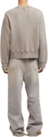Shop Ami Paris AMIPARIS FW23 Unisex Designer Washed Cotton Pullover Sweatshirt - Clay. USW016JE0052263