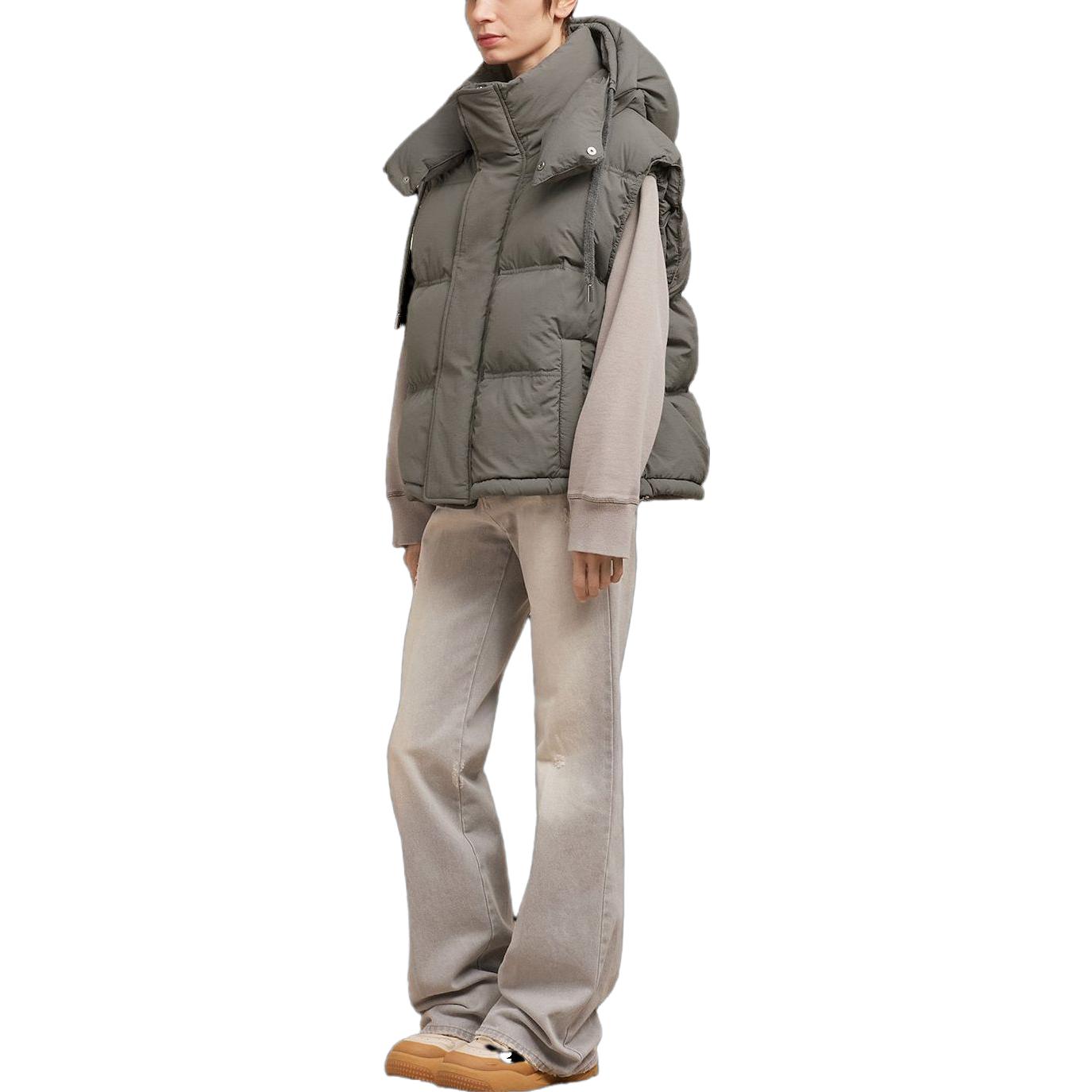 Ami Paris AMIPARIS FW23 Unisex Lightweight Down Jacket Vest in Gray. UJK702PA0009-087 圖 4