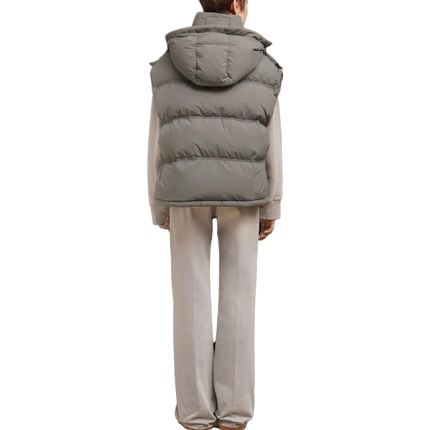 Ami Paris AMIPARIS FW23 Unisex Lightweight Down Jacket Vest in Gray. UJK702PA0009-087 圖 5