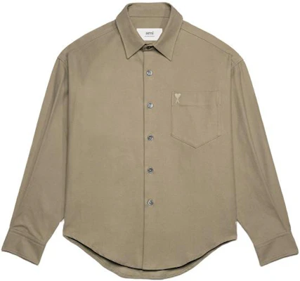Ami Paris AMIPARIS FW23 男女宽松款纯色长袖衬衫 灰棕色 USH140CO0056-281 Buy Ami Paris AMIPARIS FW23 男女宽松款纯色长袖衬衫 灰棕色 USH140CO0056-281