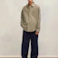 Lookbook Ami Paris AMIPARIS FW23 男女宽松款纯色长袖衬衫 灰棕色 USH140CO0056-281