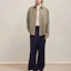 Details for Ami Paris AMIPARIS FW23 男女宽松款纯色长袖衬衫 灰棕色 USH140CO0056-281