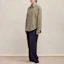 Cheap Ami Paris AMIPARIS FW23 男女宽松款纯色长袖衬衫 灰棕色 USH140CO0056-281