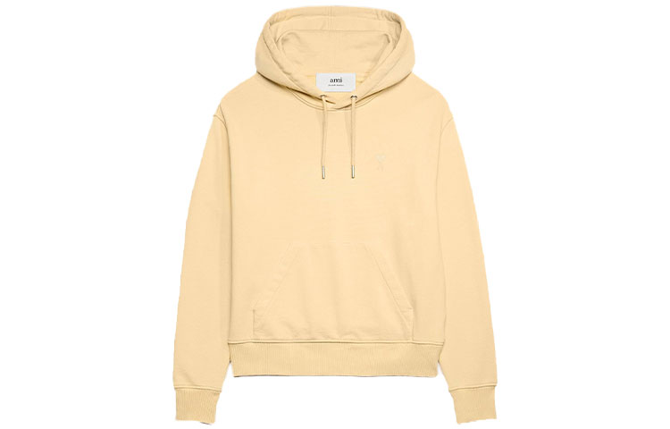 Ami Paris AMIPARIS FW23 Unisex Pullover Sweatshirt with Chest Logo Embroidery Khaki. USW203730718 圖 2