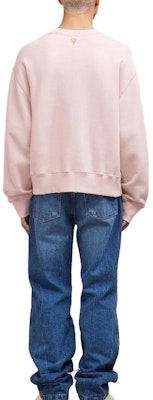 Ami Paris AMIPARIS FW23 Sudadera Unisex Algodón Lavado Nude Pink USW016JE0052-679 Purchase Ami Paris AMIPARIS FW23 Sudadera Unisex Algodón Lavado Nude Pink USW016JE0052-679