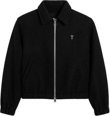 Ami Paris AMIPARIS FW24 黑色羊毛外套搭配心形刺繡。 HJK033WV0049-001 Buy Ami Paris AMIPARIS FW24 黑色羊毛外套搭配心形刺繡。 HJK033WV0049-001