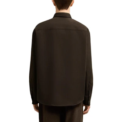 アミパリス AMIPARIS FW24 刺繍ハート オーバーサイズ長袖シャツ ダークブラウン HSH170CO0082-221 Shop アミパリス AMIPARIS FW24 刺繍ハート オーバーサイズ長袖シャツ ダークブラウン HSH170CO0082-221