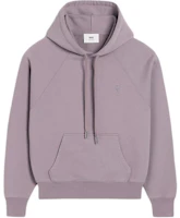 Ami Paris AMIPARIS FW24 Purple Oversized Hoodie with Raglan Sleeves. USW240JE0091-04 Ami Paris AMIPARIS FW24 Purple Oversized Hoodie with Raglan Sleeves. USW240JE0091-04